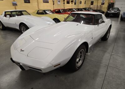 1977 White Corvette 4spd Red Interior For Sale