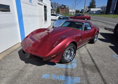 1975 Dark Red Corvette Convertible Stingray 4spd