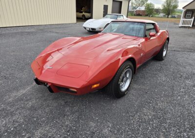 1979 Red Corvette 7K Miles Black Interior T Top For Sale