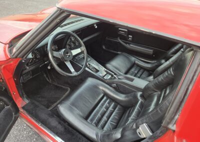 1979 Red Corvette 7K Miles Black Interior T Top For Sale