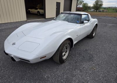 1978 Classic White Corvette Brown Interior T Top