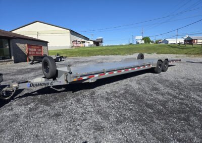 2020 Diamond C 34 Foot Steel Full Deck 2 Car Hauler.
