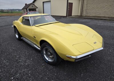 1969 Yellow Corvette Stingray 350Hp 4spd T Top
