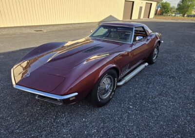 1968 Burgundy Corvette Convertible 350Hp 4spd For Sale