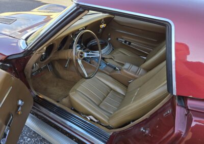 1968 Burgundy Corvette Convertible 350Hp 4spd For Sale