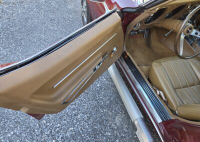 1968 Burgundy Corvette Convertible 350Hp 4spd For Sale