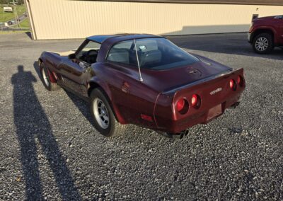 1981 Dark Claret Corvette For Sale