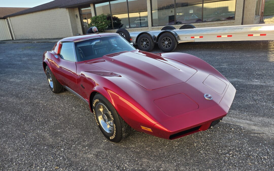1974 Dark Red Corvette For Sale - Hobby Car Corvettes