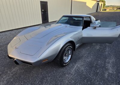 1977 Silver Corvette T Top Manual Transmission Black Interior