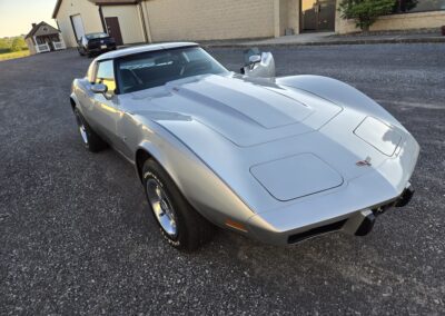1977 Silver Corvette T Top Manual Transmission Black Interior
