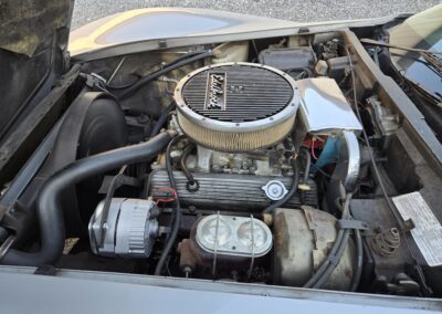 1977 Silver Corvette T Top Manual Transmission Black Interior
