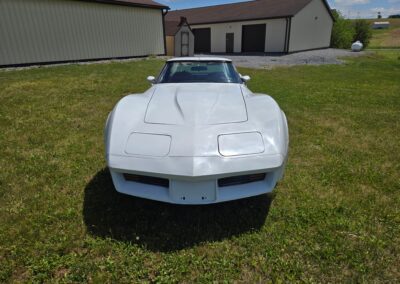1980 White Corvette Red Interior Hot Rod For Sale