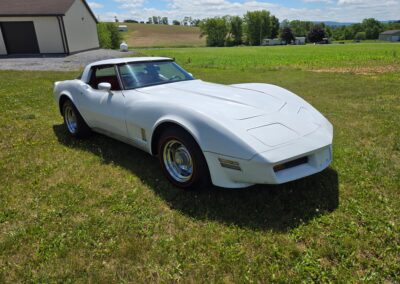 1980 White Corvette Red Interior Hot Rod For Sale
