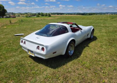 1980 White Corvette Red Interior Hot Rod For Sale