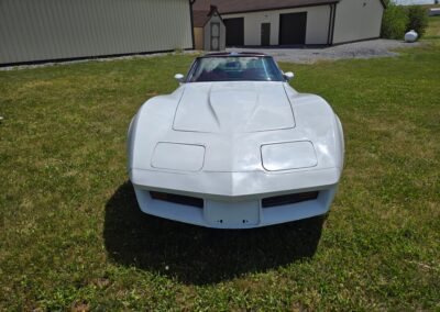 1980 White Corvette Red Interior Hot Rod For Sale