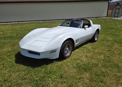 1980 White Corvette Red Interior Hot Rod For Sale