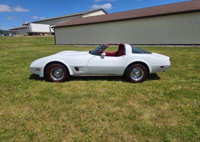 1980 White Corvette Red Interior Hot Rod For Sale