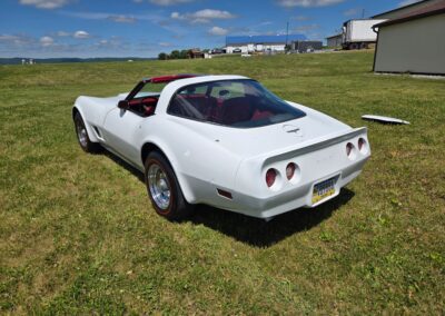 1980 White Corvette Red Interior Hot Rod For Sale