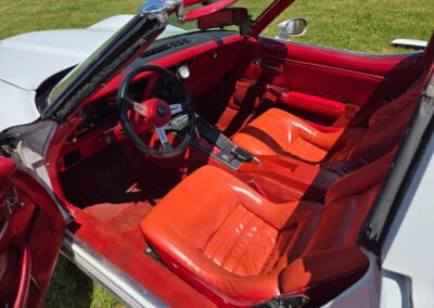 1980 White Corvette Red Interior Hot Rod For Sale