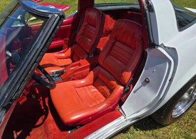 1980 White Corvette Red Interior Hot Rod For Sale