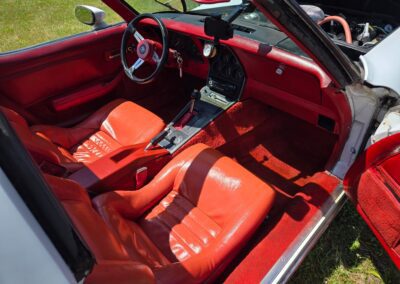 1980 White Corvette Red Interior Hot Rod For Sale