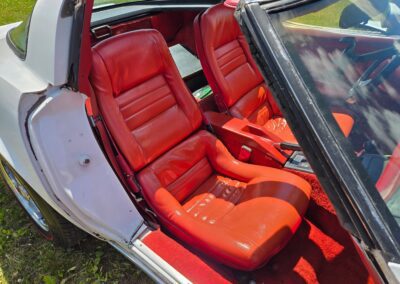1980 White Corvette Red Interior Hot Rod For Sale