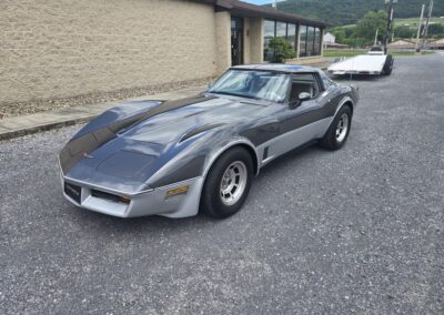 1981 Charcoal Corvette Silver Int T Top