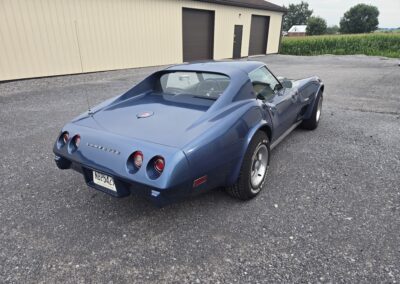 1975 Steel Blue Corvette 4spd Manual