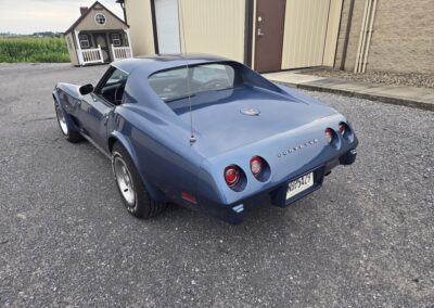 1975 Steel Blue Corvette 4spd Manual