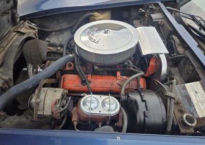 1975 Steel Blue Corvette 4spd Manual
