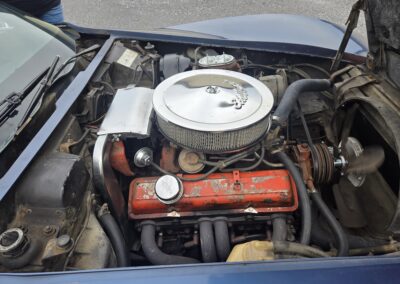 1975 Steel Blue Corvette 4spd Manual