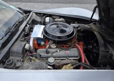 1976 Silver Corvette Red Leather Interior