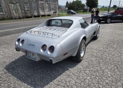 1976 Silver Corvette Red Leather Interior