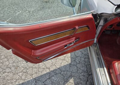 1976 Silver Corvette Red Leather Interior