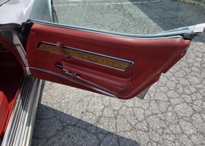 1976 Silver Corvette Red Leather Interior