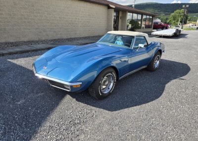 1970 Mulsanne Blue Corvette Stingray Convertible 4spd