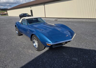 1970 Mulsanne Blue Corvette Stingray Convertible 4spd
