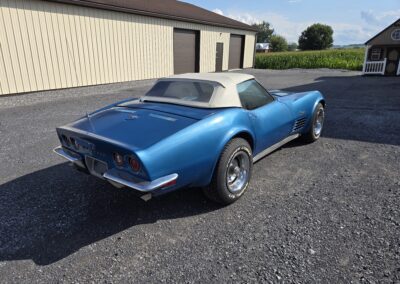 1970 Mulsanne Blue Corvette Stingray Convertible 4spd