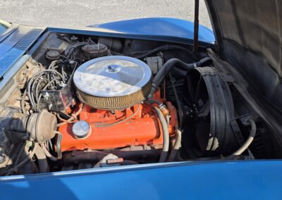 1970 Mulsanne Blue Corvette Stingray Convertible 4spd