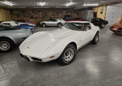 1977 White Corvette T Top Buckskin Interior For Sale