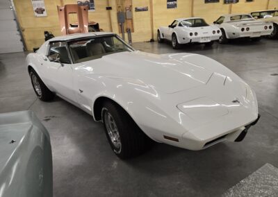 1977 White Corvette T Top Buckskin Interior For Sale