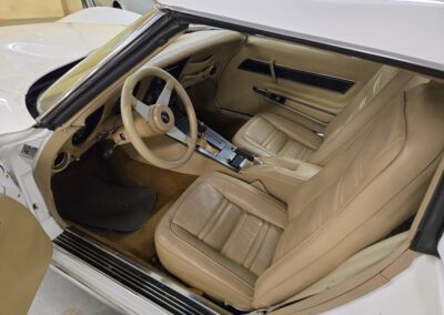 1977 White Corvette T Top Buckskin Interior For Sale