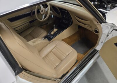 1977 White Corvette T Top Buckskin Interior For Sale