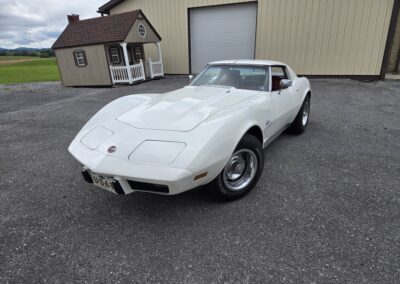 1976 White L82 C3 Corvette Stingray Red Interior
