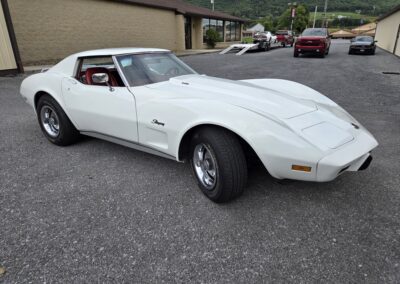 1976 White L82 C3 Corvette Stingray Red Interior