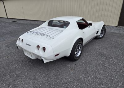 1976 White L82 C3 Corvette Stingray Red Interior