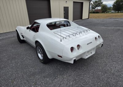 1976 White L82 C3 Corvette Stingray Red Interior