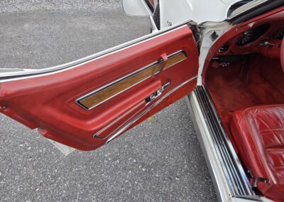 1976 White L82 C3 Corvette Stingray Red Interior