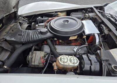 1976 White L82 C3 Corvette Stingray Red Interior