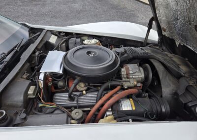 1976 White L82 C3 Corvette Stingray Red Interior